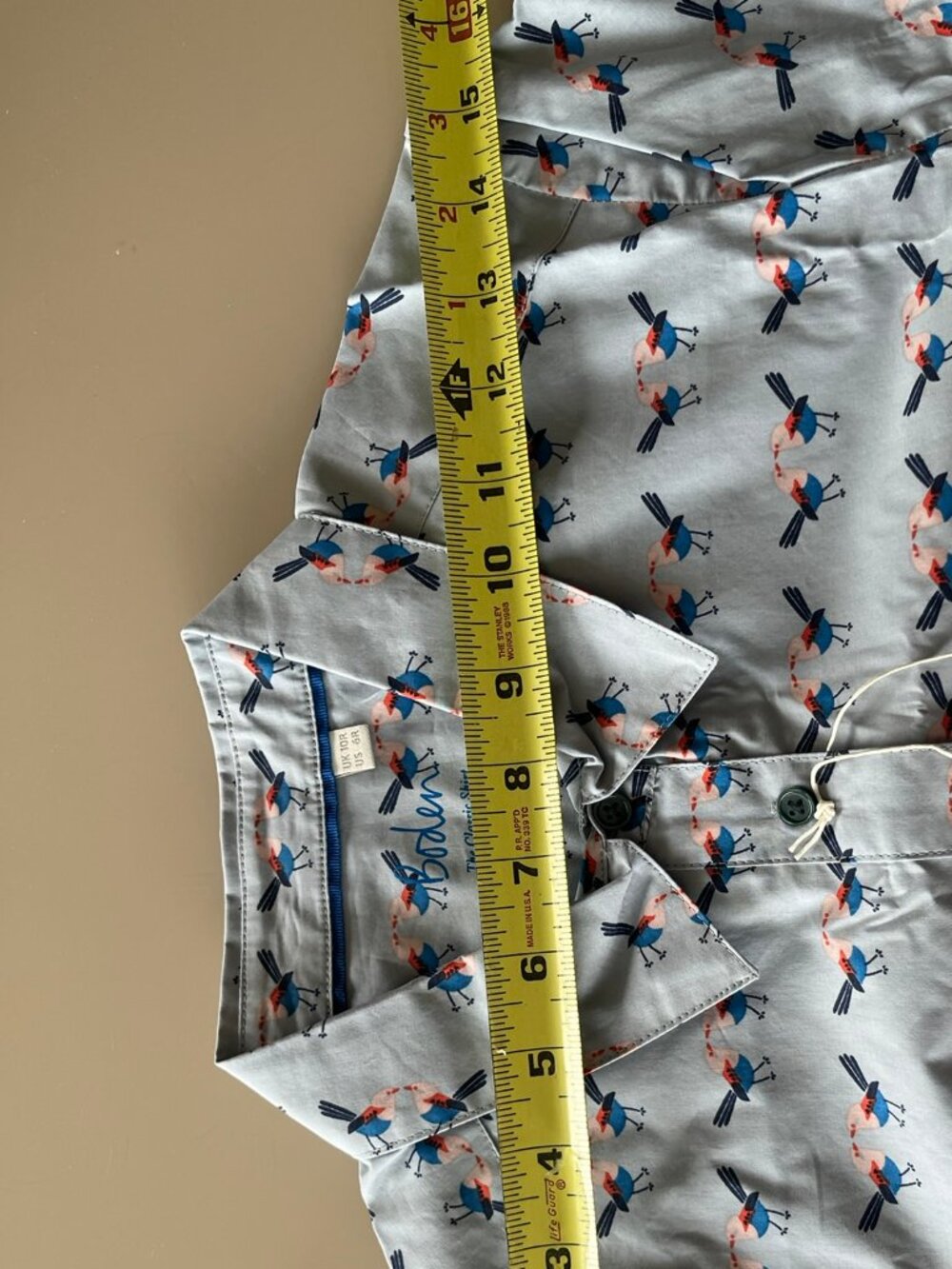 NWT Boden Women's Birds Button Up Shirt Preppy Whimsy Novelty Size US 6 - Picture 9 of 12